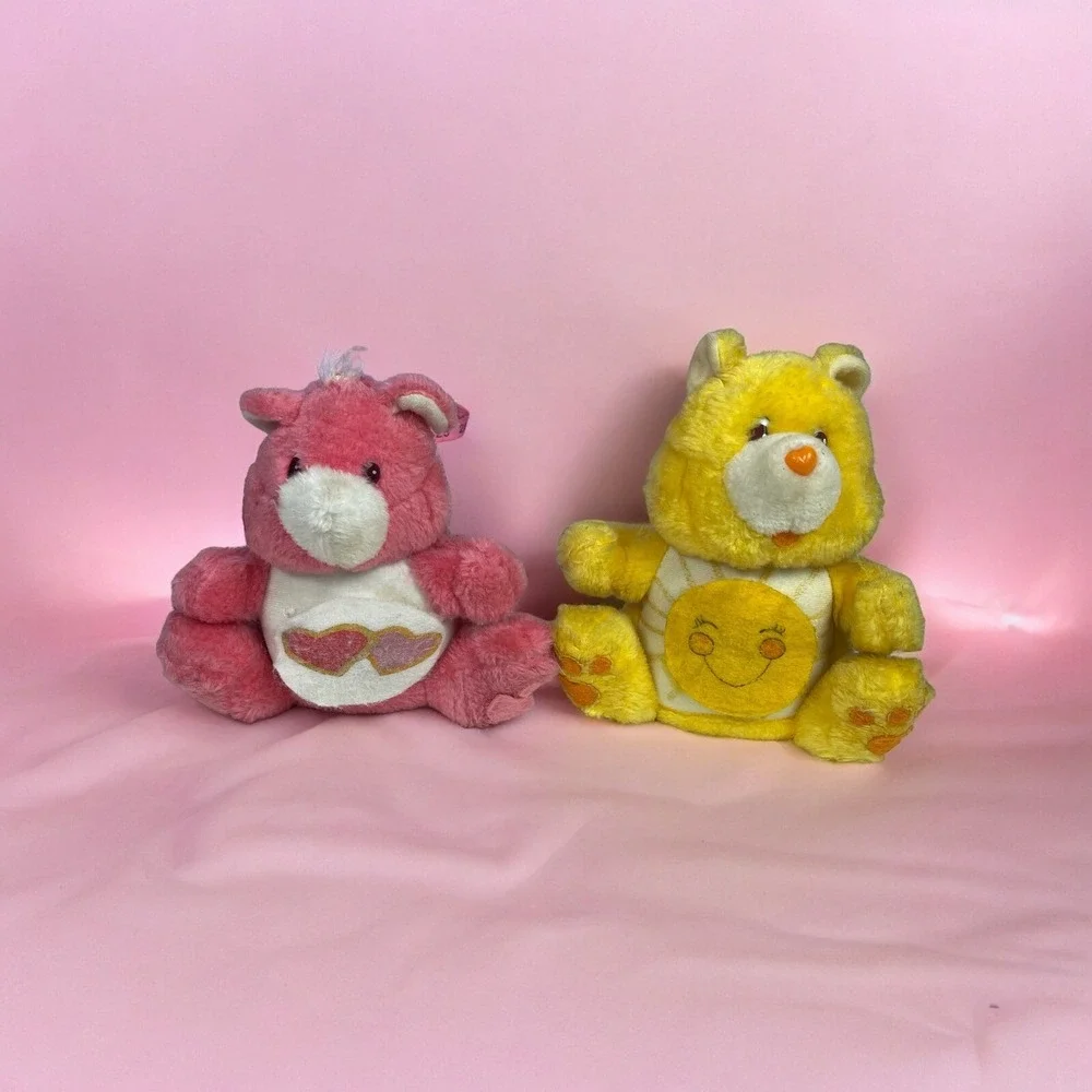 VNT 1984 American Greetings Sunshine And Love A Lot Care Bear Banks With Stopper